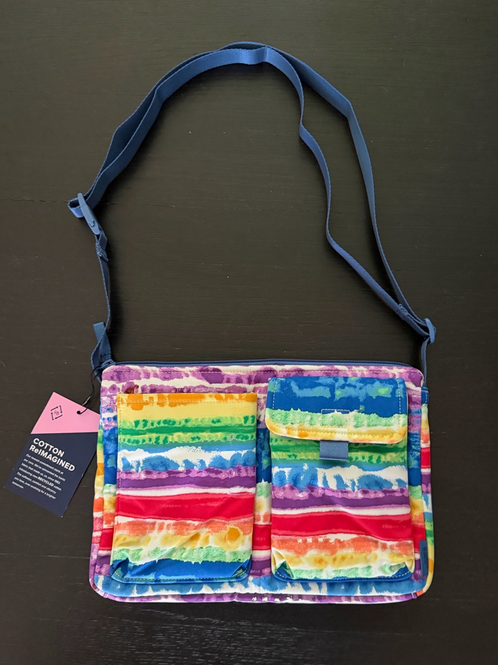 Vera Bradley Utility Small Crossbody in the Pride Limited Edition "Love Stripe”